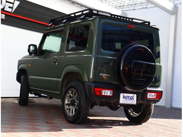 ジムニー ＸＣ　アルパイン１１インチナビフルセグバックカメラ純正１６インチアルミＬＥＤヘッドライト＆フォグステアリモコンクルーズコントロールデジタルインナーミラールーフキャリア背面カバー純正シートカバーワンオーナー（32枚目）