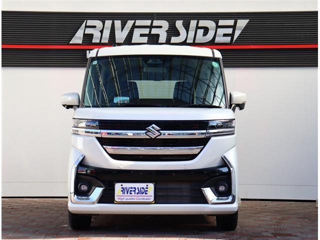 スペーシアカスタム ハイブリッドXSターボ 届出済未使用車スズキコネクト9インチナビ全方位カメラフルセグアップルカープレイレーダークルコンステアリモコンリアサーキュレーターハーフレザーシート&ヒーターHUD両側電動スライドコーナーセンサー(19枚目)