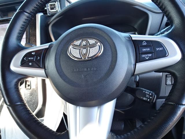 ルーミー 　純正９インチナビフルセグモデリスタエアロバックカメラスマートキーＥＴＣコーナーセンサー革調シートカバーシートヒーターステアリモコンクルーズコントロール（16枚目）