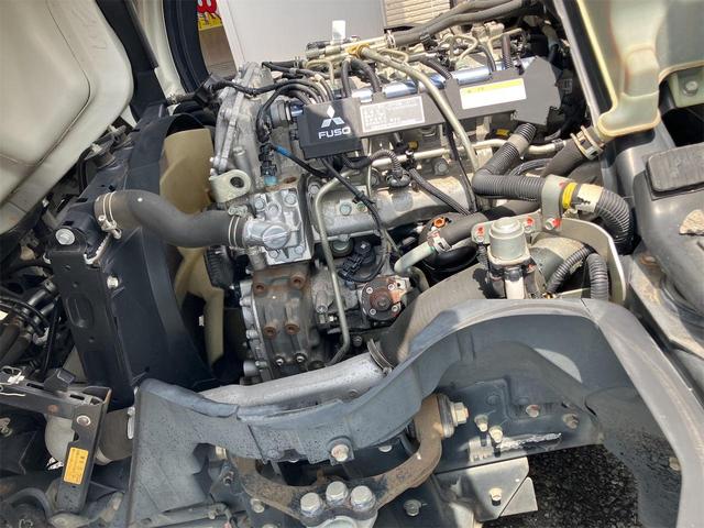キャンター ロング全低床　パワーステアリング　エアバック　エアコン　ＡＢＳ　ＰＷ　ディーゼル　軽油　全低床　ロング　最大積載量１５００Ｋｇ　メンテナンスノート（38枚目）