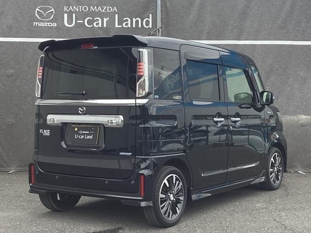 フレアワゴンカスタムスタイル ６６０　カスタムスタイル　ハイブリッド　ＸＳ　３６０度カメラ　両側電動ドア　３６０°カメラ　ＬＥＤヘットライト　デュアルセンサーブレーキサポート　ブルートゥース　１オーナー　前席シートヒーター　アダクティブクルーズコントロール　スマートキ　地デジ（38枚目）