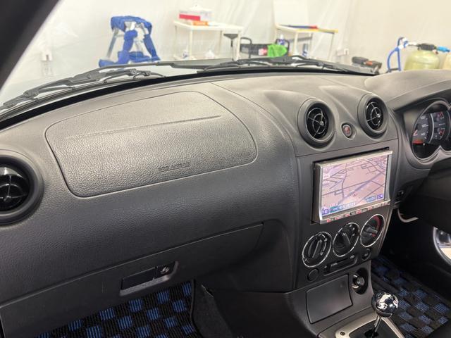 コペン アクティブトップ 4AT HDDナビ 地デジ HIDヘッドライト 15インチWORKアルミ 2023年タイヤ(22枚目)