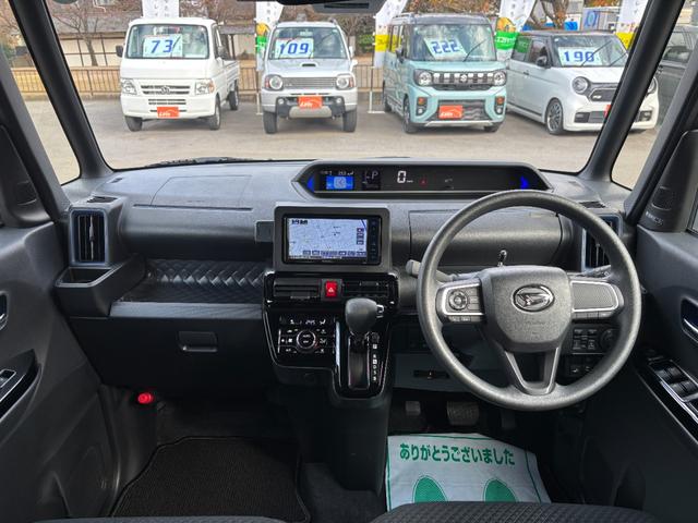 タント カスタムＸスタイルセレクション　禁煙車　スマアシ　新品ケンウッドナビＭＤＶ－Ｄ６１２Ｗ　バックカメラ　前後ドラレコ　両側パワスラ　ミラクルオープンドア　　ステアリングスイッチ　イルミネーションＰ　運／助シートヒータ　純ＡＷ１４インチ（4枚目）