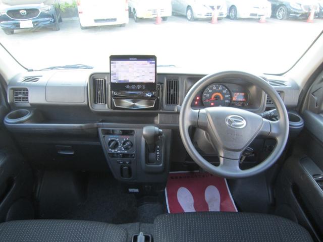 ハイゼットカーゴ クルーズターボＳＡＩＩＩ　エアコン　パワステ　パワーウインドウ　Ｗエアーバッグ　キーレス　ＡＢＳ　ＴＲＣ　ＨＤＤナビ　フルセグＴＶ　電格ミラー　ＥＴＣ　ＣＤ　ＤＶＤ　Ｂｌｕｅｔｏｏｔｈ　アイドリングストップ　記録簿　取説（16枚目）