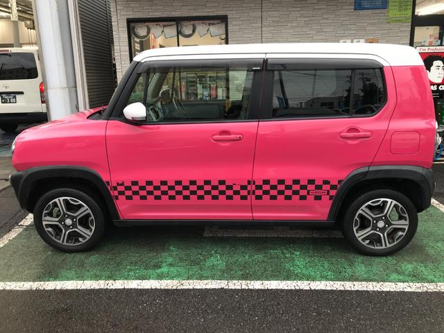ハスラー Ｘ　スマートフォン連携ナビ装着車　メーカーナビ　Ｂｌｕｅｔｏｏｔｈ接続　ワンセグＴＶ　ＥＴＣ　バックモニタ－　スマートキー　プッシュスタート　ツートンカラー　衝突軽減ブレーキ　バックモニタ－（5枚目）