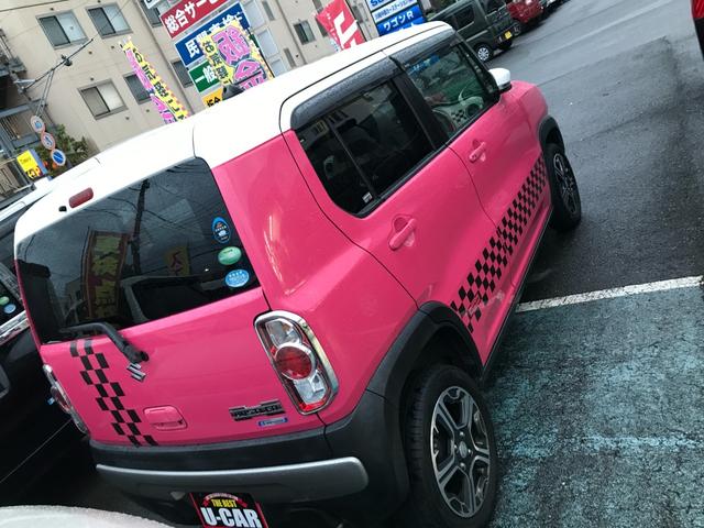 ハスラー Ｘ　スマートフォン連携ナビ装着車　メーカーナビ　Ｂｌｕｅｔｏｏｔｈ接続　ワンセグＴＶ　ＥＴＣ　バックモニタ－　スマートキー　プッシュスタート　ツートンカラー　衝突軽減ブレーキ　バックモニタ－（28枚目）