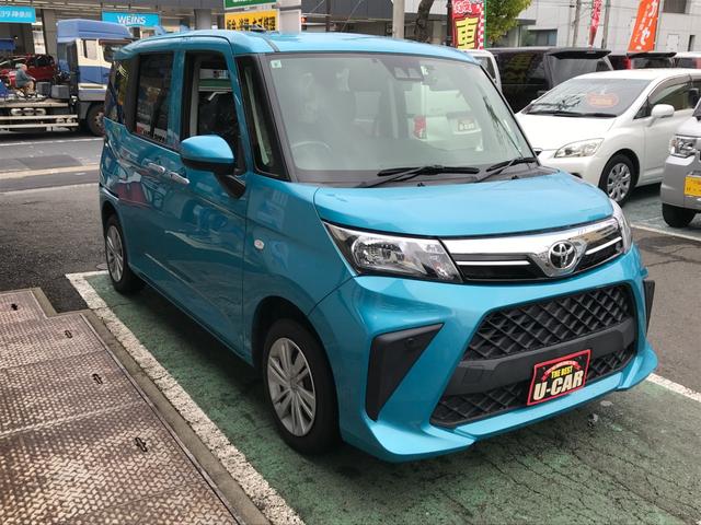 ルーミー Ｘ　純正ＳＤナビＮＳＬＮ－Ｗ６８　スマートキー　ステアリングリモコン　プッシュスタート　衝突軽減ブレーキ　シートヒーター　ラジオ　Ｂｌｕｅｔｏｏｔｈ接続　スマートキー　バックモニタ　ＥＴＣ（3枚目）