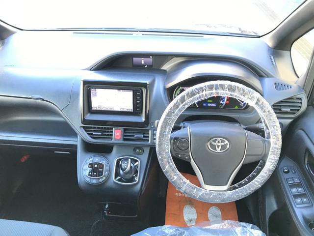 ヴォクシー ハイブリッドX 純正SDナビ NSZT-W64 バックモニタ- フルセグTV DVD再生 Bluetooth接続 衝突軽減ブレーキ 両側電動スライドドア ETC LEDヘッドライト プッシュスタート(2枚目)