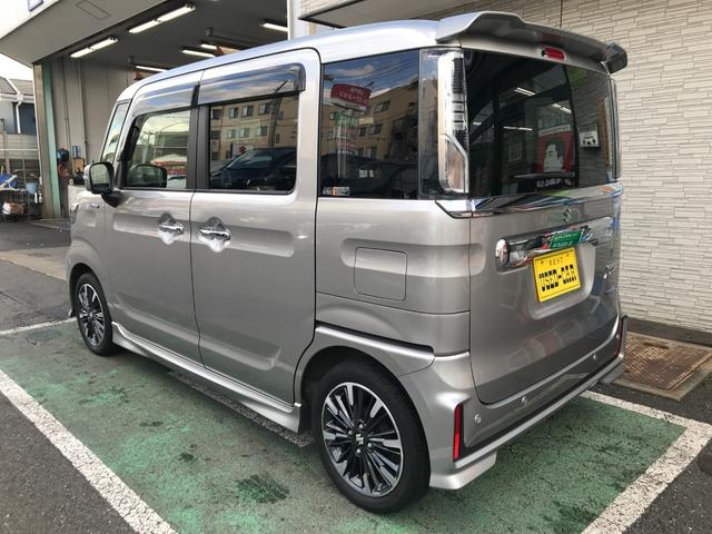 スペーシアカスタム ハイブリッドＸＳターボ　全方位モニター付メモリーナビ＋スズキコネクト対応通信機装着車　衝突軽減ブレーキ　両側電動スライドドア　リアサーキュラー　クリアランスソナー　クルーズコントロール　ＥＴＣ２．０　ＬＥＤ　ドラレコ前後（4枚目）