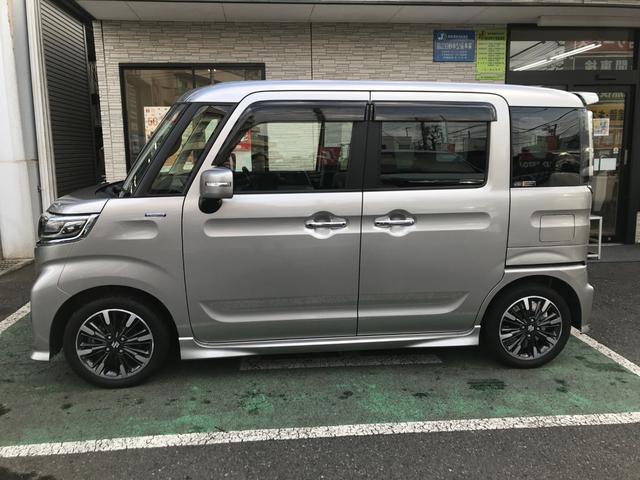 スペーシアカスタム ハイブリッドＸＳターボ　全方位モニター付メモリーナビ＋スズキコネクト対応通信機装着車　衝突軽減ブレーキ　両側電動スライドドア　リアサーキュラー　クリアランスソナー　クルーズコントロール　ＥＴＣ２．０　ＬＥＤ　ドラレコ前後（5枚目）