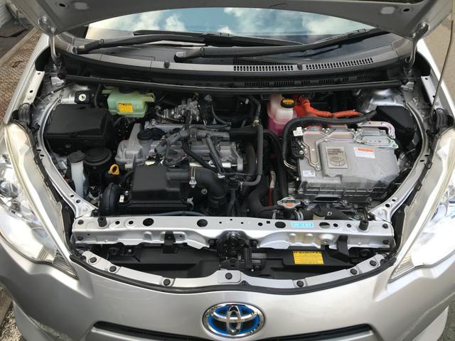 アクア Ｇ　純正ＳＤナビＷ６４　バックモニタ　ＥＴＣ　Ｂｌｕｅｔｏｏｔｈ接続　フルセグＴＶ　オートエアコン　キーレスエントリー　ステアリングリモコン　踏み間違い加速制御システム　ソナー（36枚目）