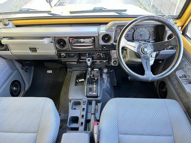 ＬＸ　ランクル７０　ＬＸ　丸目　ＨＺＪ７４Ｖ　後期　イエロー　リフトアップ　ＦＲＰトップ　サファリシュノーケル　オプション前後デフロック　輸出用フロントグリル(2枚目)