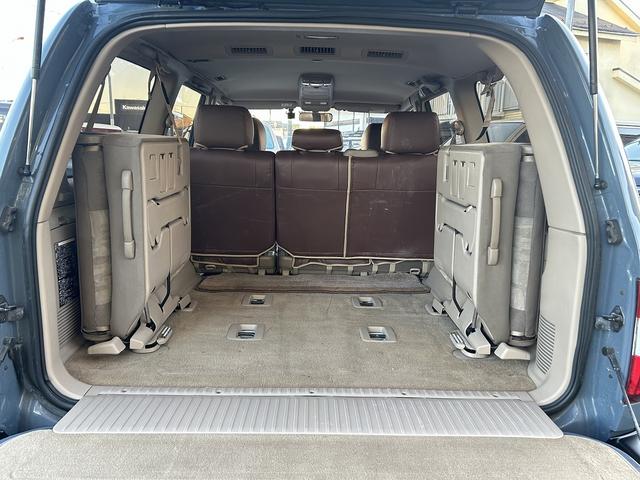 ランドクルーザー100 VXリミテッド 丸目フェイス換装 ARBバンパー オールペイントブルーグレー サイドモールレス(9枚目)