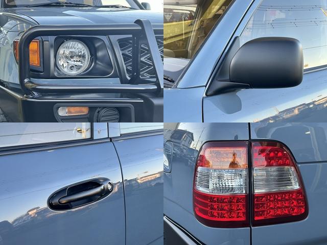 ランドクルーザー100 VXリミテッド 丸目フェイス換装 ARBバンパー オールペイントブルーグレー サイドモールレス(10枚目)