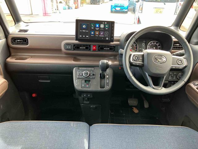 ムーヴキャンバス セオリーGターボ インタークーラーターボ 9インチスマホ連携ディスプレイオーディオ バックカメラ アダプティブクルーズコントロール ETC 電動パーキングブレーキ 両側電動スライドドア 両席シートヒーター テレビキット(7枚目)