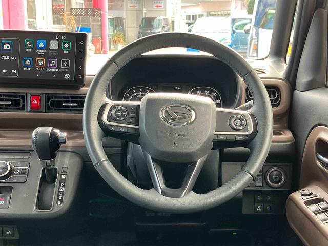 ムーヴキャンバス セオリーGターボ インタークーラーターボ 9インチスマホ連携ディスプレイオーディオ バックカメラ アダプティブクルーズコントロール ETC 電動パーキングブレーキ 両側電動スライドドア 両席シートヒーター テレビキット(15枚目)