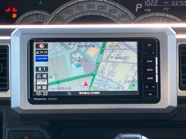 ウェイク G SA インタークーラーターボエンジン 社外7型オールインワンナビ バックカメラ 社外前後ドライブレコーダー 社外ETC 両側電動スライドドア LEDヘッドランプ&LEDフォグランプ ラゲージボード(9枚目)