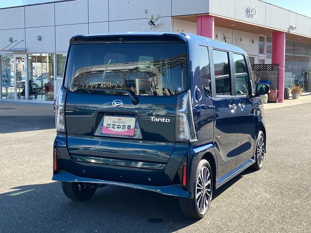 タント カスタムＲＳ　インタークーラーターボエンジン　純正７型ワイドエントリーナビ　バックカメラ　前後ナビ連動式ドライブレコーダー　純正ＥＴＣ　両側電動スライドドア　両席シートヒーター　６コーナーセンサー　ＵＳＢソケット（3枚目）