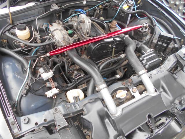 カプチーノ リミテッド　５速　ツインカムターボ　黒リミテッド　パワステ　フルエアロ　ローダウン　１５インチＡＷ　フジツボマフラー　ＣＤ　　地デジＴＶ　ＥＴＣ　フロントタワーバー　　容量アップインタークーラー（22枚目）