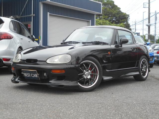 カプチーノ リミテッド　５速　ツインカムターボ　黒リミテッド　パワステ　フルエアロ　ローダウン　１５インチＡＷ　フジツボマフラー　ＣＤ　　地デジＴＶ　ＥＴＣ　フロントタワーバー　　容量アップインタークーラー（31枚目）