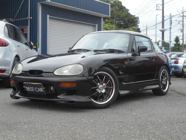 カプチーノ リミテッド　５速　ツインカムターボ　黒リミテッド　パワステ　フルエアロ　ローダウン　１５インチＡＷ　フジツボマフラー　ＣＤ　　地デジＴＶ　ＥＴＣ　フロントタワーバー　　容量アップインタークーラー（37枚目）