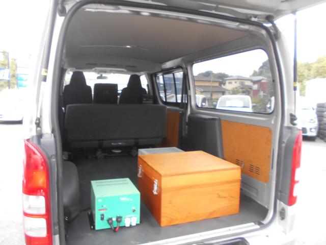 ハイエースバン ロングDX GLパッケージ 選挙カー 放送宣伝車登録 ワンオーナー オートマ ナビ TV CD ブルートゥース バックカメラ ETC キーレス ユニペックス社製スピーカー アンプ サブバッテリー 6人乗り 8ナンバー(29枚目)