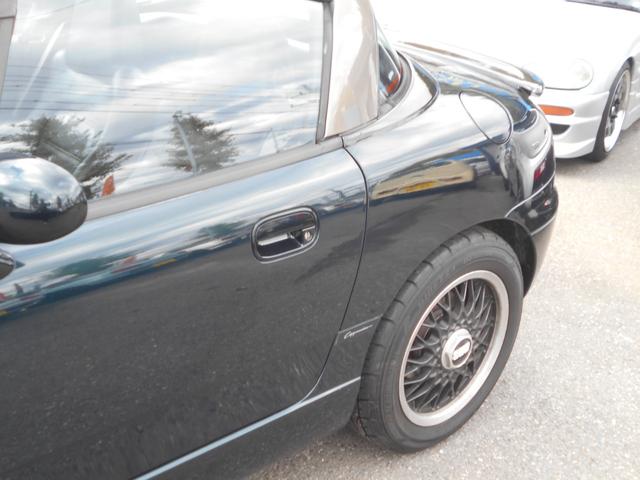 カプチーノ ベースグレード　ツインカムターボ　５速　４ＷＡＹオープンカー　ローダウン　ＢＢＳ１４インチＡＷ　フジツボマフラー　フロントスポイラー　リアウイング　ＬＥＤライト　フロントタワーバー　ＣＤ　ＵＳＢオーディオ　ＥＴＣ（40枚目）