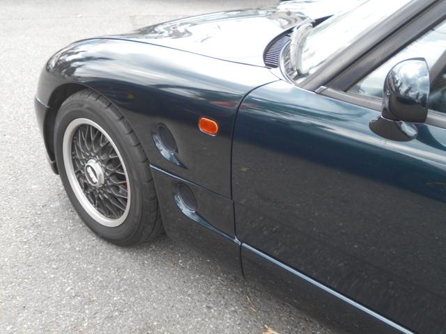 カプチーノ ベースグレード　ツインカムターボ　５速　４ＷＡＹオープンカー　ローダウン　ＢＢＳ１４インチＡＷ　フジツボマフラー　フロントスポイラー　リアウイング　ＬＥＤライト　フロントタワーバー　ＣＤ　ＵＳＢオーディオ　ＥＴＣ（47枚目）