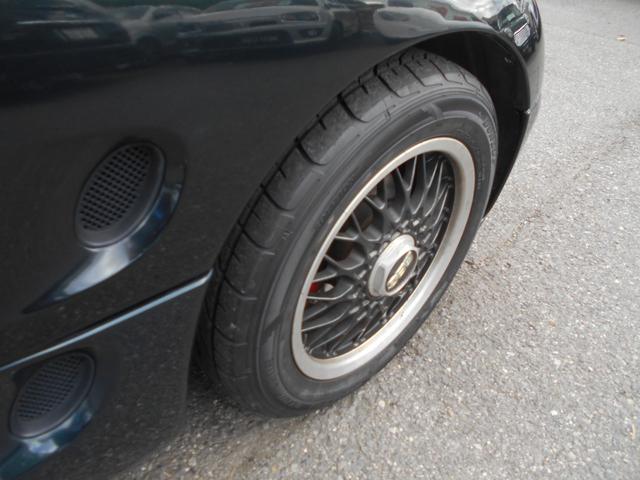 カプチーノ ベースグレード　ツインカムターボ　５速　４ＷＡＹオープンカー　ローダウン　ＢＢＳ１４インチＡＷ　フジツボマフラー　フロントスポイラー　リアウイング　ＬＥＤライト　フロントタワーバー　ＣＤ　ＵＳＢオーディオ　ＥＴＣ（61枚目）