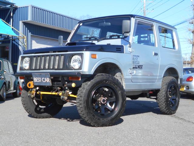 ジムニー ランドベンチャー　５速　４ＷＤ　ターボ　リフトアップ　１６インチアルミ　マッドタイヤ　社外前後バンパー　ウイルズウインマフラー　ＬＥＤヘッドライト　背面タイヤ　パワステ　ＣＤ　ＥＴＣ　タイミングベルト一式交換済（58枚目）