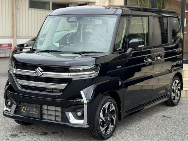 スペーシアカスタム ハイブリッドXSターボ ハイブリッドXSターボ 届出済未使用車 全方位カメラ付メモリーナビ スズキコネクト搭載 両側電動スライドドア シートヒーター ステアリングヒーター ヘッドアップディスプレイ LEDヘッドライト(2枚目)