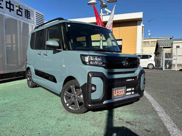 タント ファンクロスターボ ディスプレイオーディオ・自動駐車 パノラマモニタ 電格ミラー LEDランプ シートヒータ Pソナー 衝突軽減ブレーキ USB スマートキ 禁煙 i-stop 車線逸脱警報 1オーナー 盗難警報装置 オートライト アルミ TV ターボ(4枚目)