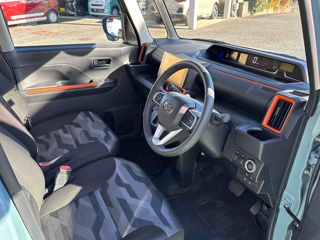 タント ファンクロスターボ ディスプレイオーディオ・自動駐車 パノラマモニタ 電格ミラー LEDランプ シートヒータ Pソナー 衝突軽減ブレーキ USB スマートキ 禁煙 i-stop 車線逸脱警報 1オーナー 盗難警報装置 オートライト アルミ TV ターボ(13枚目)