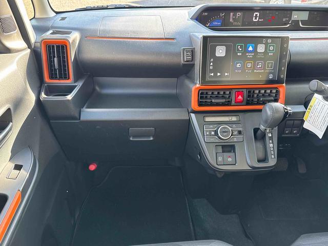 タント ファンクロスターボ ディスプレイオーディオ・自動駐車 パノラマモニタ 電格ミラー LEDランプ シートヒータ Pソナー 衝突軽減ブレーキ USB スマートキ 禁煙 i-stop 車線逸脱警報 1オーナー 盗難警報装置 オートライト アルミ TV ターボ(28枚目)