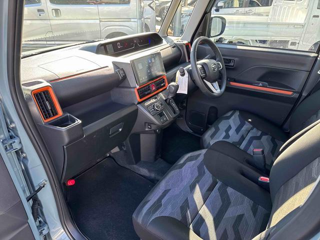 タント ファンクロスターボ ディスプレイオーディオ・自動駐車 パノラマモニタ 電格ミラー LEDランプ シートヒータ Pソナー 衝突軽減ブレーキ USB スマートキ 禁煙 i-stop 車線逸脱警報 1オーナー 盗難警報装置 オートライト アルミ TV ターボ(44枚目)