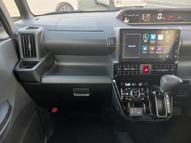 タント カスタムＸ　９インチディスプレイオーディオ　バックカメラ　走行距離８０６７キロ　１年保証・走行距離無制限　新車保証継承対応　フルセグＴＶ　Ｂｌｕｅｔｏｏｔｈ　バックカメラ　両側電動スライドドア　電動パーキングブレーキ　スマートキー　ＬＥＤヘッドライト（5枚目）