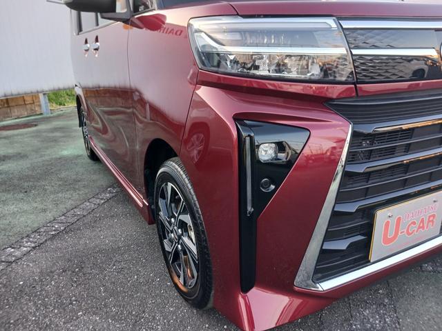 タント カスタムＸ　９インチディスプレイオーディオ　バックカメラ　走行距離８０６７キロ　１年保証・走行距離無制限　新車保証継承対応　フルセグＴＶ　Ｂｌｕｅｔｏｏｔｈ　バックカメラ　両側電動スライドドア　電動パーキングブレーキ　スマートキー　ＬＥＤヘッドライト（21枚目）