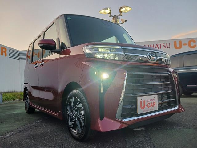 タント カスタムＸ　９インチディスプレイオーディオ　バックカメラ　走行距離８０６７キロ　１年保証・走行距離無制限　新車保証継承対応　フルセグＴＶ　Ｂｌｕｅｔｏｏｔｈ　バックカメラ　両側電動スライドドア　電動パーキングブレーキ　スマートキー　ＬＥＤヘッドライト（56枚目）