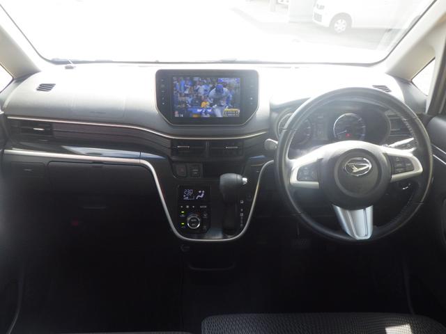 ムーヴ カスタム　ＲＳ　ハイパーＳＡＩＩ　１年保証付　ワンオーナー　ターボ　純正８インチナビ　Ｂｌｕｅｔｏｏｔｈ音楽　フルセグＴＶ　バックカメラ　ハーフレザーシート　ＥＴＣ　ＬＥＤヘッドライト（12枚目）