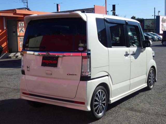 Ｎ－ＢＯＸカスタム Ｇ・ターボパッケージ　１年保証付　車検令和９年３月迄　社外ＨＤＤナビ　フルセグＴＶ　バックカメラ　Ｂｌｕｅｔｏｏｔｈ　ＥＴＣ　両側パワースライドドア　ターボ　オートライト　パドルシフト　スマートキー　プッシュスタート（7枚目）