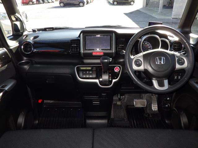 Ｎ－ＢＯＸカスタム Ｇ・ターボパッケージ　１年保証付　車検令和９年３月迄　社外ＨＤＤナビ　フルセグＴＶ　バックカメラ　Ｂｌｕｅｔｏｏｔｈ　ＥＴＣ　両側パワースライドドア　ターボ　オートライト　パドルシフト　スマートキー　プッシュスタート（12枚目）