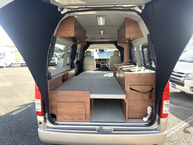ハイエースバン フレックス モビーディック SH01 (シングルサブバッテリー)(FFヒーター)(400Wインバーター)(走行充電)(コンバーター)(デジタルインナーミラー)(DC冷蔵庫)(リアスピーカー)(36枚目)