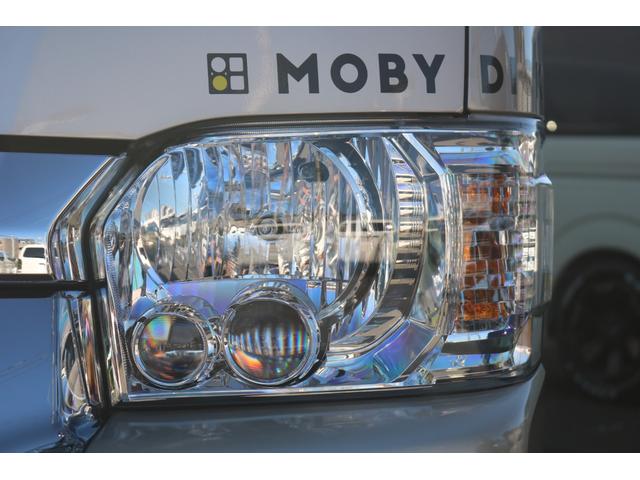 SロングワイドDX MOBY DICK フローリング サイドテーブル フルフラット ローダウン エアロ GR17インチアルミ ナスカータイヤ フロントスポイラー オーバーフェンダー 冷蔵庫 FFヒーター サブバッテリー(40枚目)