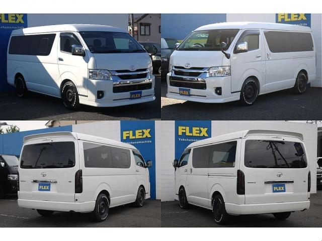 ハイエースワゴン ＧＬ　ロング　内装架装ｆａｍｉｌｉａｒ　ＦＦヒーター　ＢＩＧＸ　ＯＰＴＭサウンド　ＮＣ－１アルミ　シートカバー　ドアバイザー　ルーフスピーカー　ＥＴＣ　センターコンソール　ＬＥＤテール　エアロ　サブバッテリー（15枚目）