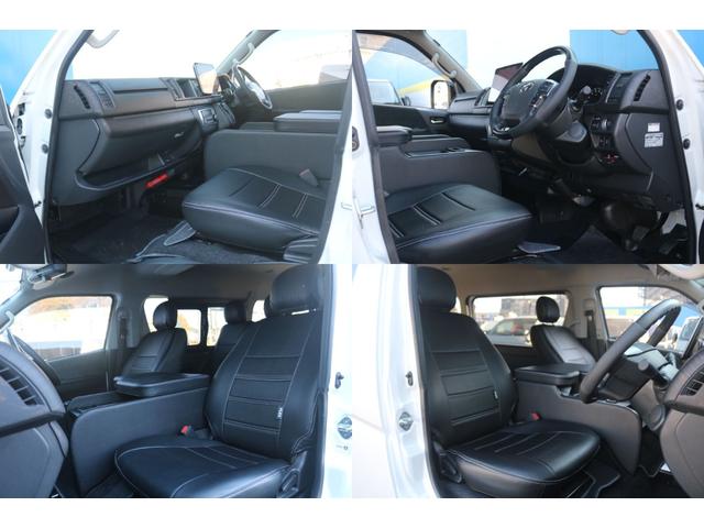 ハイエースワゴン ＧＬ　ロング　内装架装ｆａｍｉｌｉａｒ　ＦＦヒーター　ＢＩＧＸ　ＯＰＴＭサウンド　ＮＣ－１アルミ　シートカバー　ドアバイザー　ルーフスピーカー　ＥＴＣ　センターコンソール　ＬＥＤテール　エアロ　サブバッテリー（27枚目）