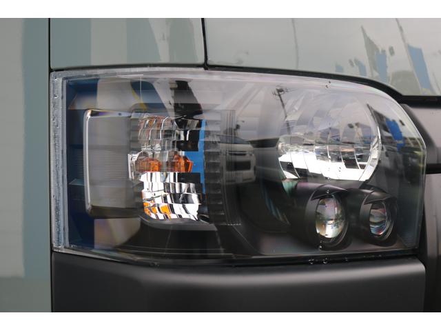 ハイエースバン ロングスーパーＧＬ　ＭＢエディション　ベッドキット　Ｔ－ｆｏｒｃｅフロントスポイラー　ＣＲＳ　リアウィング　ＡＬＰＩＮＥ　　ＢＩＧＸ　Ｄ／Ａ　アーバンカーキ　エンブレムブラック塗装　ドアミラーカバー塗装　マットブラック（27枚目）