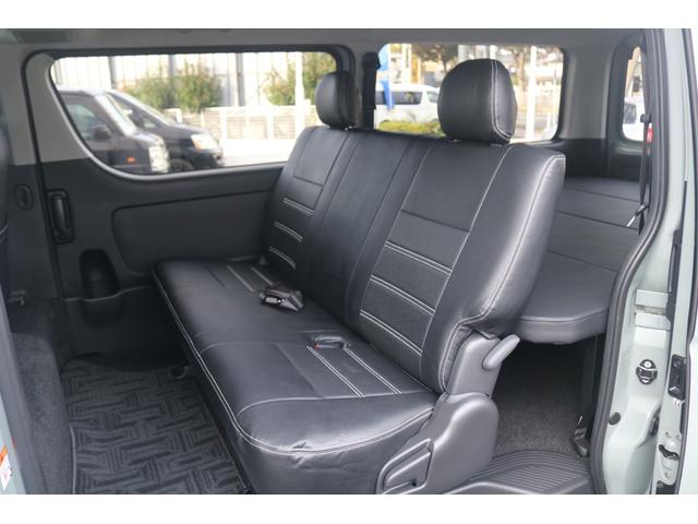 ハイエースバン ロングスーパーＧＬ　ＭＢエディション　ベッドキット　Ｔ－ｆｏｒｃｅフロントスポイラー　ＣＲＳ　リアウィング　ＡＬＰＩＮＥ　　ＢＩＧＸ　Ｄ／Ａ　アーバンカーキ　エンブレムブラック塗装　ドアミラーカバー塗装　マットブラック（31枚目）