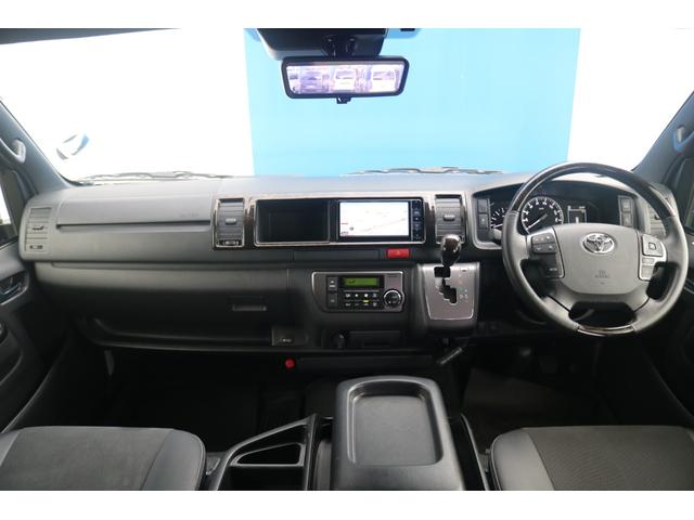 ハイエースバン スーパーGL ダークプライムII 跳ね上げベッド ライトカスタム 415コブラ CLIIIスポイラーULTIMATE TYPE2 LEDテール ローダウン フリップダウンモニター ルーフスピーカー UI アルミスライドバー(34枚目)