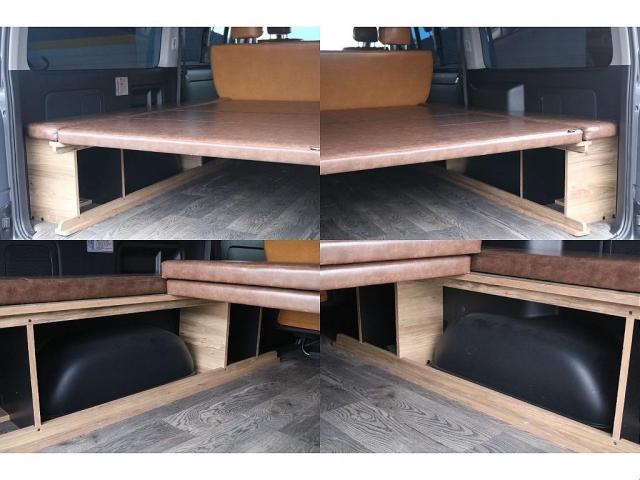 ハイエースバン ロングワイドスーパーGL 丸目フェイスチェンジ ベッドキット ETC フロアマット CFカーゴマット シートカバー キャメル インテリアパネル オープンカントリー ガンメタ ブラウン 4WD ワイドバン カスタム(10枚目)