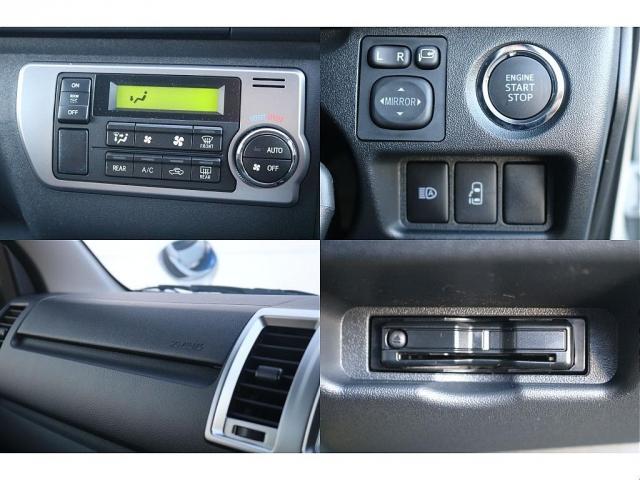 ハイエースワゴン GL ロング familiar センターテーブル フラット フローリング施工 ナビ ETC フリップダウンモニター シートカバー ULTIMATE LEDテール NT-1 16インチ デジタルインナーミラー PVM(11枚目)